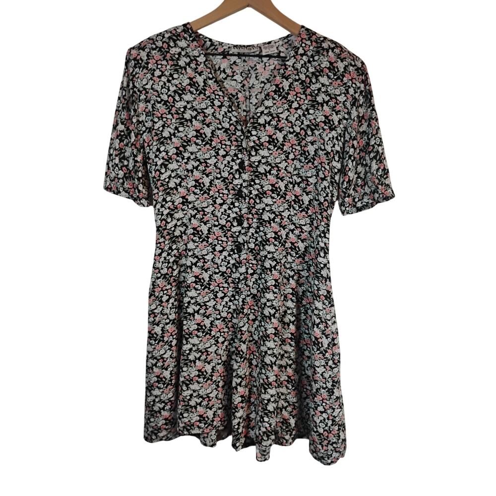 Agenda's Collection Ditzy Floral Culotte Romper S corset 90s grunge